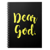 Beste God Journal (blk/yel) Notitieboek (Voorkant)