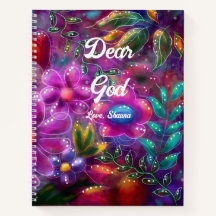 Beste God Journal w/Whimsical Floral Abstract