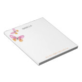 Beste God, licht toe wat donker Butterfly Notitieb Notitieblok (Schuin)