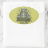 Beste God Ovale Sticker (Tas)