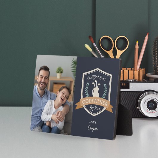 Beste Godfather door Par | Foto van Vaderdag Golf Fotoplaat