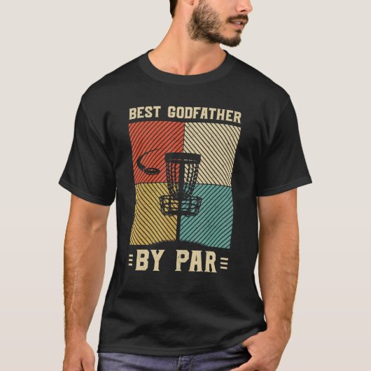 Beste Godfather door verreweg Mannen Golf Retro Su T-shirt (Voorkant)