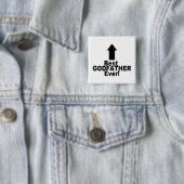 Beste Godfather Ever Vierkante Button 5,1 Cm (In situ)