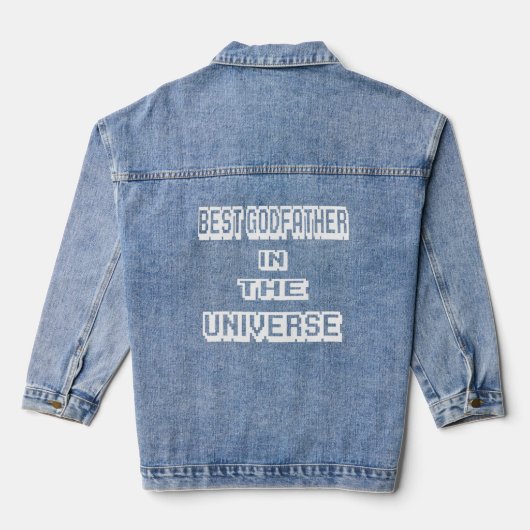 Beste Godfather in het universum Denim Jacket (Achterkant)