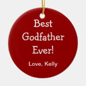 Beste Godfather Keramisch Ornament (Voorkant)