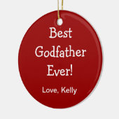 Beste Godfather Keramisch Ornament (Links)