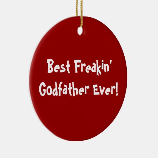 Beste Godfather Keramisch Ornament (Rechts)