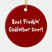 Beste Godfather Keramisch Ornament (Voorkant)
