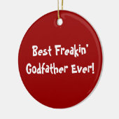 Beste Godfather Keramisch Ornament (Links)