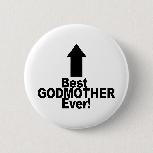 Beste Godmoeder Ever Ronde Button 5,7 Cm (Voorkant)
