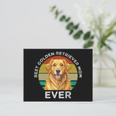 Beste Golden Retriever-moeder ooit Briefkaart (Staand voorkant)