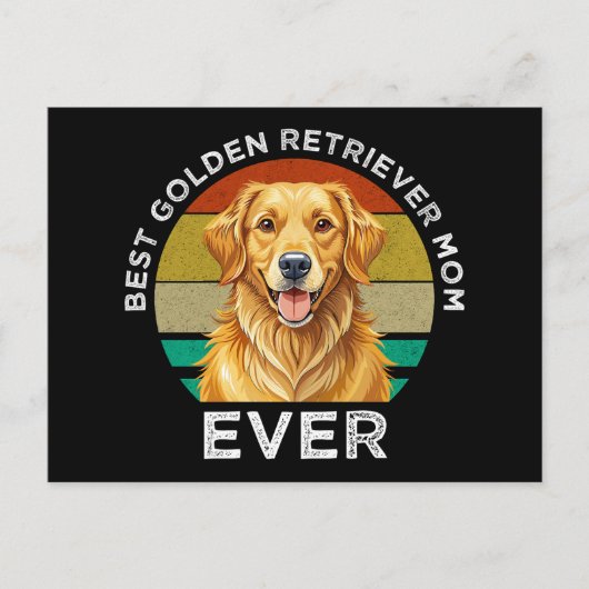 Beste Golden Retriever-moeder ooit Briefkaart (Voorkant)
