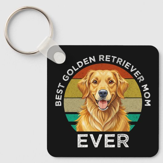 Beste Golden Retriever Moeder Ooit Sleutelhanger (Voorkant)