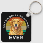 Beste Golden Retriever Moeder Ooit Sleutelhanger (Achterkant)