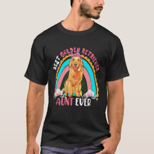 Beste Golden Retriever Tante Ooit Schattige Regenb T-shirt