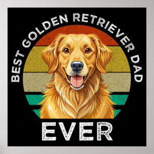 Beste Golden Retriever Vader Ooit Poster