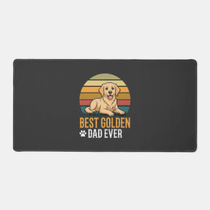 Beste Golden Retriever Vader Ooit Retro Hond Bureaumat