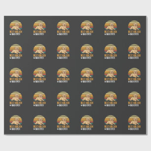 Beste Golden Retriever Vader Ooit Retro Hond Cadeaupapier