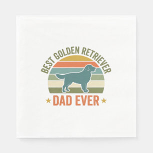 Beste Golden Retriever Vader Ooit Vintage Hond Shi Servet