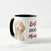 Beste Goldendoodle-hond-moeder Mok (Voorkant links)