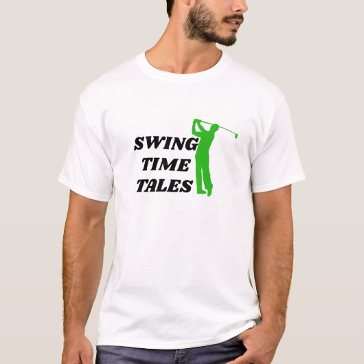Beste Golf Gift Onder 20 Uw Swing Time Tale Grappi T-shirt (Voorkant)