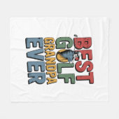Beste golf opa ooit fleece deken (Voorkant (Horizontaal))