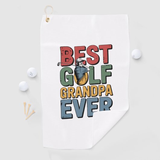 Beste golf opa ooit golfhanddoek (Insitu)