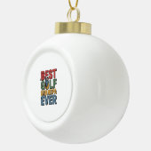 Beste golf opa ooit keramische bal ornament (Rechts)
