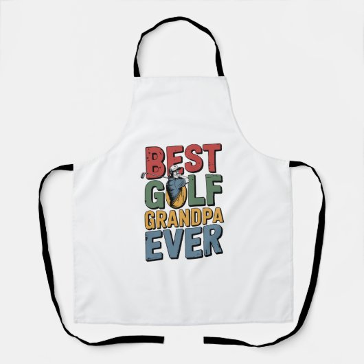 Beste golf opa ooit schort (Voorkant)