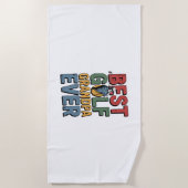 Beste golf opa ooit strandlaken (Voorkant)