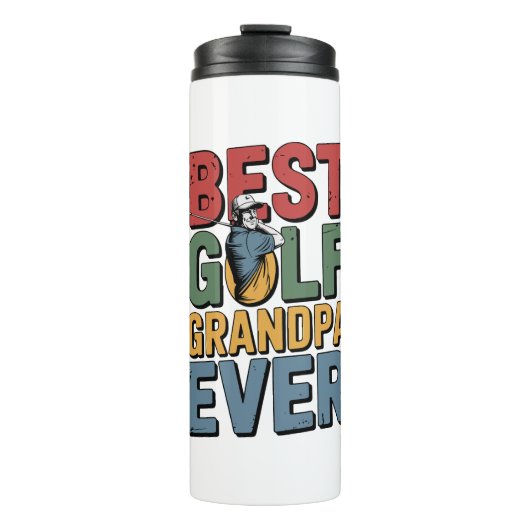 Beste golf opa ooit thermosbeker (Voorkant)