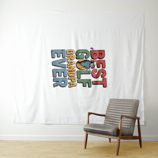 Beste golf opa ooit wandkleed (In Situ (horizontaal))