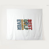 Beste golf opa ooit wandkleed (Voorkant (horizontaal))