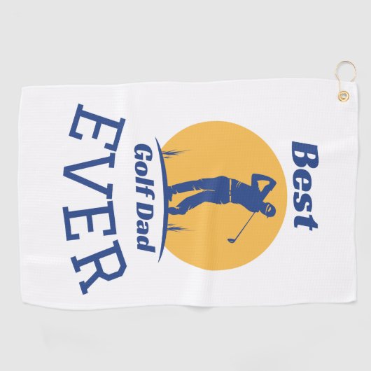 Beste Golf Pap Ever Golfhanddoek (Horizontaal)
