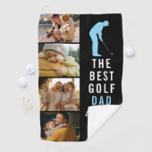 Beste Golf Vader Door Par 4 Foto Collage Golfhanddoek (Insitu)