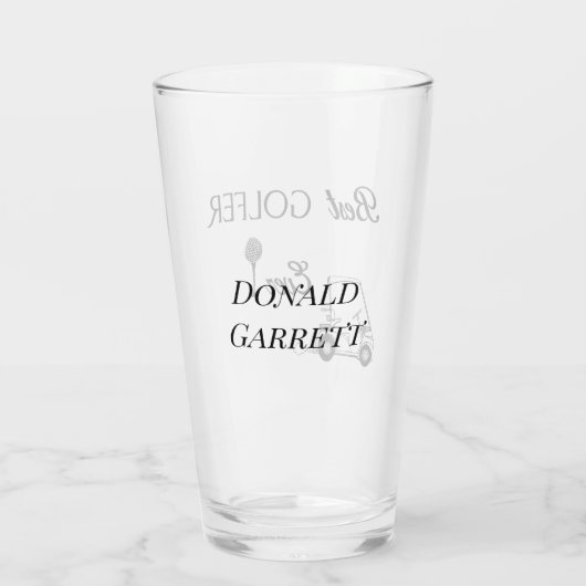 Beste Golfer Glas (Achterkant)