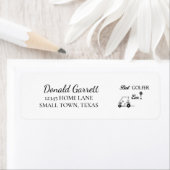 Beste Golfer Golf Cart Etiket (Insitu)