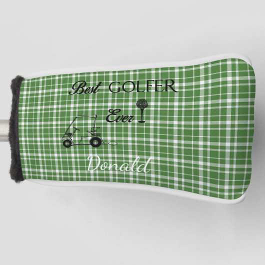 Beste Golfer Green Pset Golfheadcover (Voorkant)