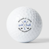 BESTE GOLFER OOIT Gepersonaliseerde naam & Monogra Golfballen (Voorkant)