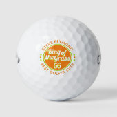 'beste golfer ooit' leeftijd koning van het gras golfballen (Voorkant)