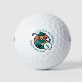 Beste golfer ooit moderne retro-monografie golfballen (Voorkant)