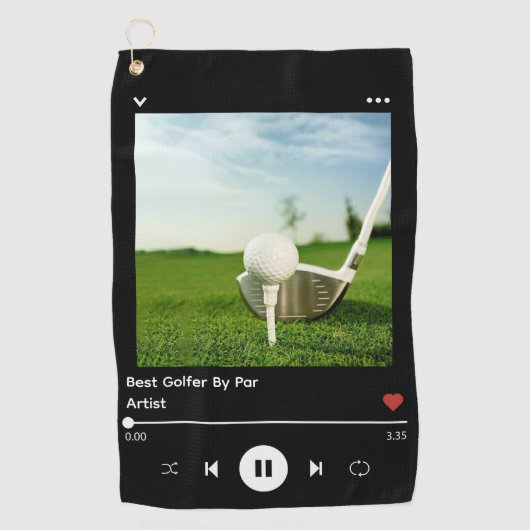 Beste Golfer Opa Song Hoesje Verjaardag Trendy Golfhanddoek (Voorkant)