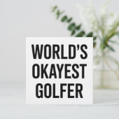Beste Golfer Papa Vaderdag Golfen Ter Wereld Kaart (Staand voorkant)