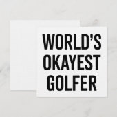 Beste Golfer Papa Vaderdag Golfen Ter Wereld Kaart (Voorkant / Achterkant)