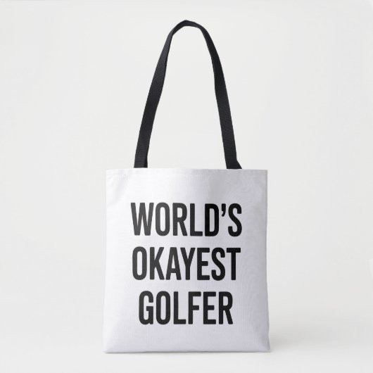 Beste Golfer Papa Vaderdag Golfen Ter Wereld Tote Bag (Voorkant)