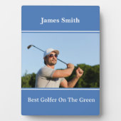 Beste Golfer Plaque Fotoplaat (voorkant)