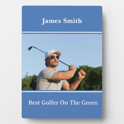 Beste Golfer Plaque Fotoplaat (voorkant)