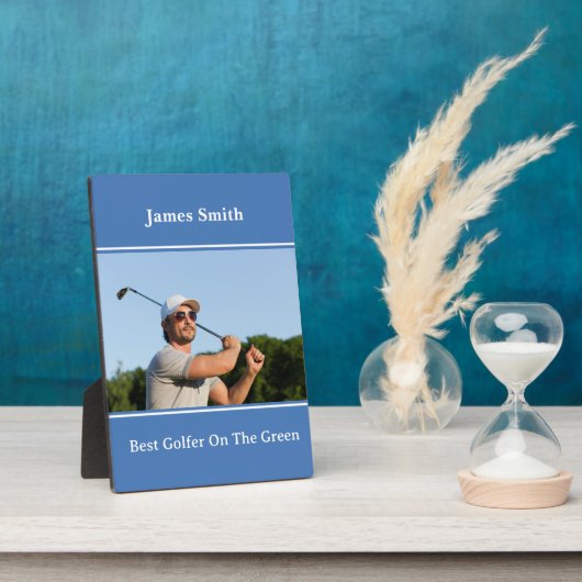 Beste Golfer Plaque Fotoplaat (Zijkant)