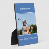 Beste Golfer Plaque Fotoplaat (Zijkant)