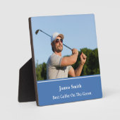 Beste Golfer Plaque Fotoplaat (Voorkant)